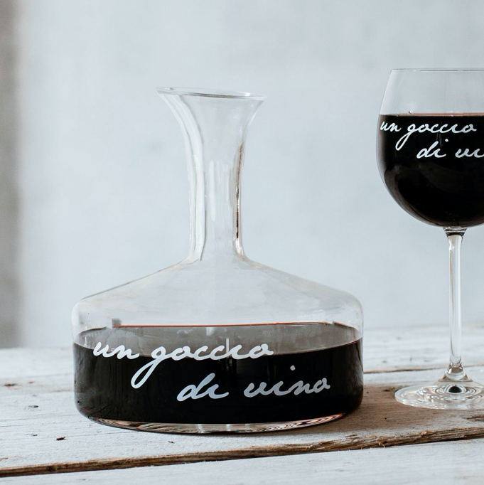 DECANTER "UN GOCCIO DI VINO"