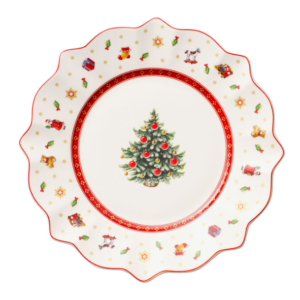 PIATTO FRUTTA DECORO BIANCO NATALIZIO VILLEROY & BOCH