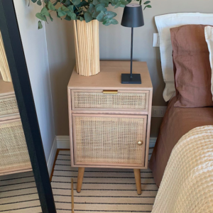 COMODINO IN PAGLIA DI VIENNA