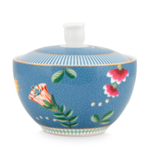 ZUCCHERIERA PORCELLANA FANTASIA AZZURRO