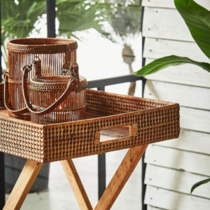 VASSOIO RATTAN DA TERRA E DA TAVOL0