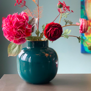 VASO TONDO VERDE SCURO